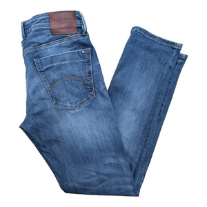 Mens Tommy Hilfiger Denim SCANTON SLIM Slim Straight Blue Jeans W32 L32 - Picture 1 of 6