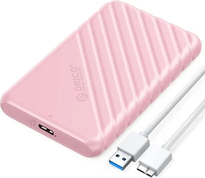 Box für HD 2.5 Zoll USB 3.0 für HDD SSD Bis 4TB Pink ORICO - Bild 1 von 4