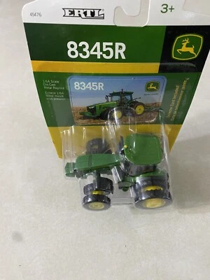 Tractor John Deere 8345R escala 1/64 delantero y trasero doble Ertl fundido a presión  Foto 1 de 3