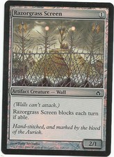 1x Foil - Razorgrass Screen - Magic the Gathering MTG Fifth Dawn