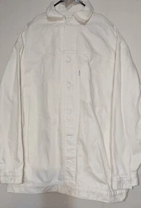 Levi's Line 8 Men's Denim Jean Jacket In White - Picture 1 of 13