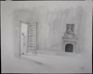 William BAGGETT JR, Original Pencil Drawing, Sketch for Daydream Fantasy, Signed - Picture 1 of 5