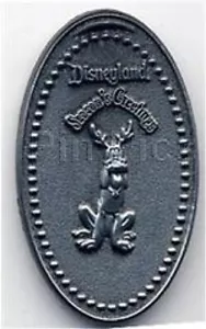 RARA SPILLA LE250 DISNEY WDI cast penny pressato SALUTI DI STAGIONE renna pluto - Foto 1 di 1