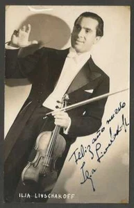 Foto Real Postal Ilja Livschakoff Ópera Rusa Violinista con Original Firmado - Imagen 1 de 2