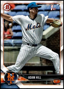 2018 Bowman Draft #BD-154 Adam Hill Mets