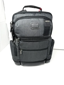 Mochila para computadora portátil TUMI 02223681CHRO Parrish balística de nailon cuero carbón nueva con etiquetas - Imagen 1 de 5