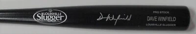 Padres DAVE WINFIELD Signed Louisville Slugger Name Engraved Black Bat AUTO JSA - Image 1 of 2
