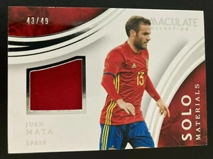2017 Panini Immaculate Collection Solo Materials Jersey Juan Mata ed/49 SPAIN - Bild 1 von 2