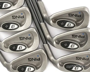 Ping i3+ Blue Dot Irons 3-9 Graphite Senior Flex +0.5" Longer L4142 - Picture 1 of 6