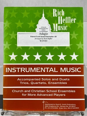 Rich Heffler Sheet Music Adagio Fairst Lord Jesus Advanced Woodwind String Trio - Image 1 of 4