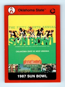 Sun Bowl Oklahoma State Football Program 1987 #97 Collegiate Collection - Imagen 1 de 2