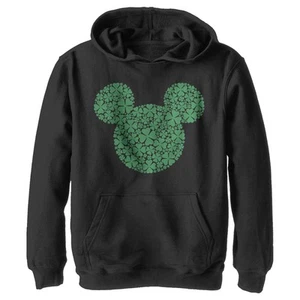 Boy's Mickey & Friends Mickey Mouse Clover Silhouette Pull Over Hoodie - Picture 1 of 6