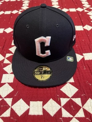 Cleveland Guardians Mothers Day 2024 On Field Hat 7 1/4 New Era 59Fifty 5950 NWT - Image 1 of 4