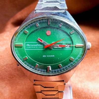 Reloj Pulsera Chaika Vintage Estadio Original Automático Soviético Reloj Hombre Reparado Foto 1 de 4