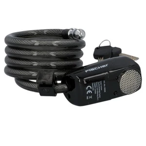 FISCHER Alarm-Spiralschloss Länge 120 cm, Ø 12 mm Fahrradschloss E-Bike 85908 ! - Bild 1 von 5