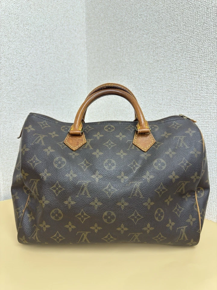 Bolso de hombro Louis Vuitton Speedy 30 marrón lona Foto 1 de 4