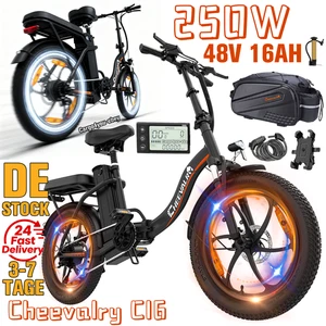 Bicicleta eléctrica plegable Cheevalry C16 20 pulgadas EBike Citybike 250W 16Ah bicicleta eléctrica - Imagen 1 de 17