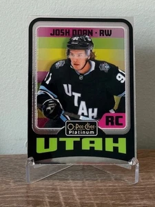2024-25 Upper Deck O-Pee-Chee Platinum Retro Rookie Josh Doan #R73 Utah Mammoth - Picture 1 of 2