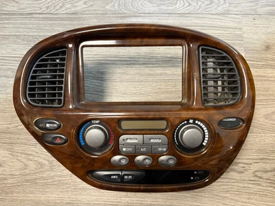 2001-2005 Toyota Sequoia AC Heater Climate Control Wood Grain OEM - Image 1 of 4