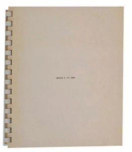 Seth SIEGELAUB, Joseph Kosuth / JANUARY 5 31 1969 1st Edition #197753 - Picture 1 of 5