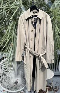 Jos A Bank Men’s 42R Trench Coat Beige Long Removable Liner - Picture 1 of 13