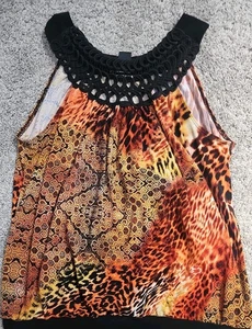 Wickel Größe Large ärmellos Blouson Top Goblincore Hippie Festival Boho Y2K T7 - Bild 1 von 4
