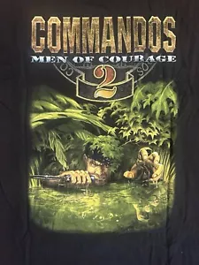 Vintage Commandos Men Of Courage 2 Promotional T Shirt, Size Large. New, Sealed. - Picture 1 of 7