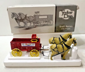 FIRST GEAR YESTER DAYS 1:28 BOONE COUNTY FAIR 2002 DIECAST DRAFT HORSES W/WAGON - Picture 1 of 4