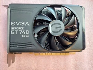 Tested GOOD EVGA Nvidia GeForce GT 740 SC PCIe x16 3 1GB Video Graphics Card GPU - Picture 1 of 4