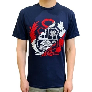 Neu Peru Inka Wappen Schild Peruanisch Patriotisch Herren Kurzarm T-Shirt - Bild 1 von 2