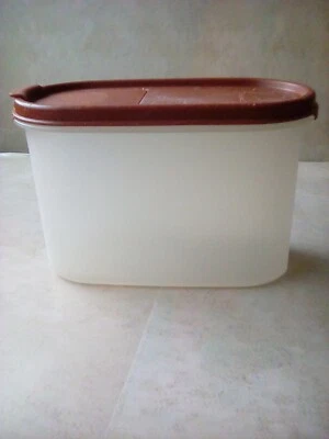 Tupperware Transparente Modular Mate Almacenamiento 1612-4 Tapa Marrón 1618-19, 4 3/4 Taza EE. UU. 5 Foto 1 de 4