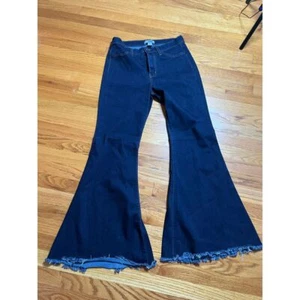 Tolles Paar Judy Blue Los Angeles Raw Hem Super Flare Jeans 13/31 High Rise - Bild 1 von 5