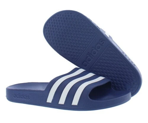 Adidas Womens Adilette Aqua Slides Crew Blue FY8103 Size 7 With Tags
