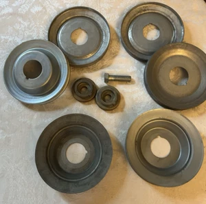 Metall-RIEMENSCHEIBEN 5,5 ZOLL OD X 1,5 ZOLL ID X 4 ZOLL innen BREIT - 6 Rollen 2 Ringe 1 Schraube - Bild 1 von 12