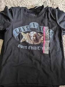 Camiseta Guns N Roses Niño Pequeño UNISEX ROCK Manga Corta Negra Nueva con Etiquetas 3T - Imagen 1 de 2