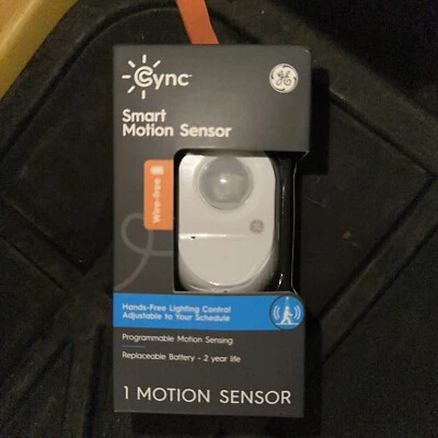 GE CYNC Smart Wire-Free Motion Sensor Programmable Bluetooth and Wi-Fi Enable... - Image 1 of 3