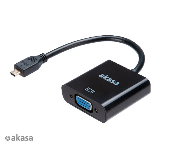 Akasa AK-CBHD21-15BK Micro HDMI zu VGA Konverter - Bild 1 von 1