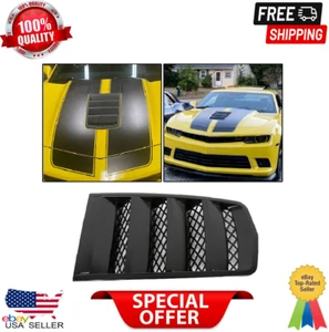 Hood Scoop Vents Grille Matt Black for 2014-2015 Chevrolet Camaro # 22828242 - Picture 1 of 12