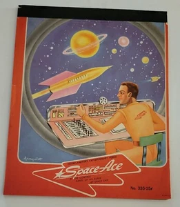 SPACE ACE INTERPLANETARY EXPEDITION FORCE NOTEPAD ARNQUIST 1950'S - Picture 1 of 2