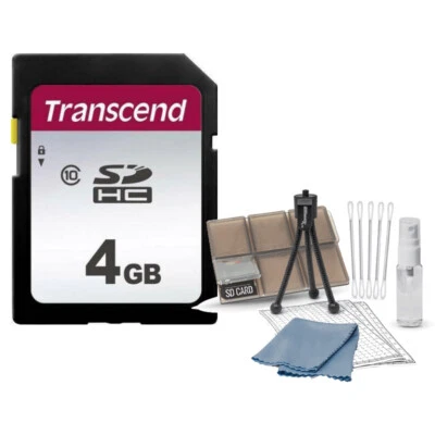 Transcend SDHC 4GB UHS-1 Class 10 Memory Card + Case Organizer Starter Kit - Image 1 of 2