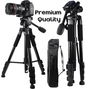 Soporte de trípode de aleación de aluminio para cámara para teléfono celular Canon Nikon réflex digital remota - Imagen 1 de 8