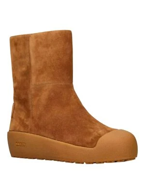 Botas para mujer Bally GSTAAD 6302963 de gamuza camel forradas con fruncido precio de venta sugerido por el fabricante $850 Foto 1 de 4