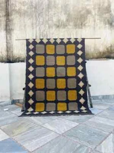 Alfombra navajo hecha a mano lana yute alfombra marroquí vintage alfombra kilim alfombra azteca - Imagen 1 de 10