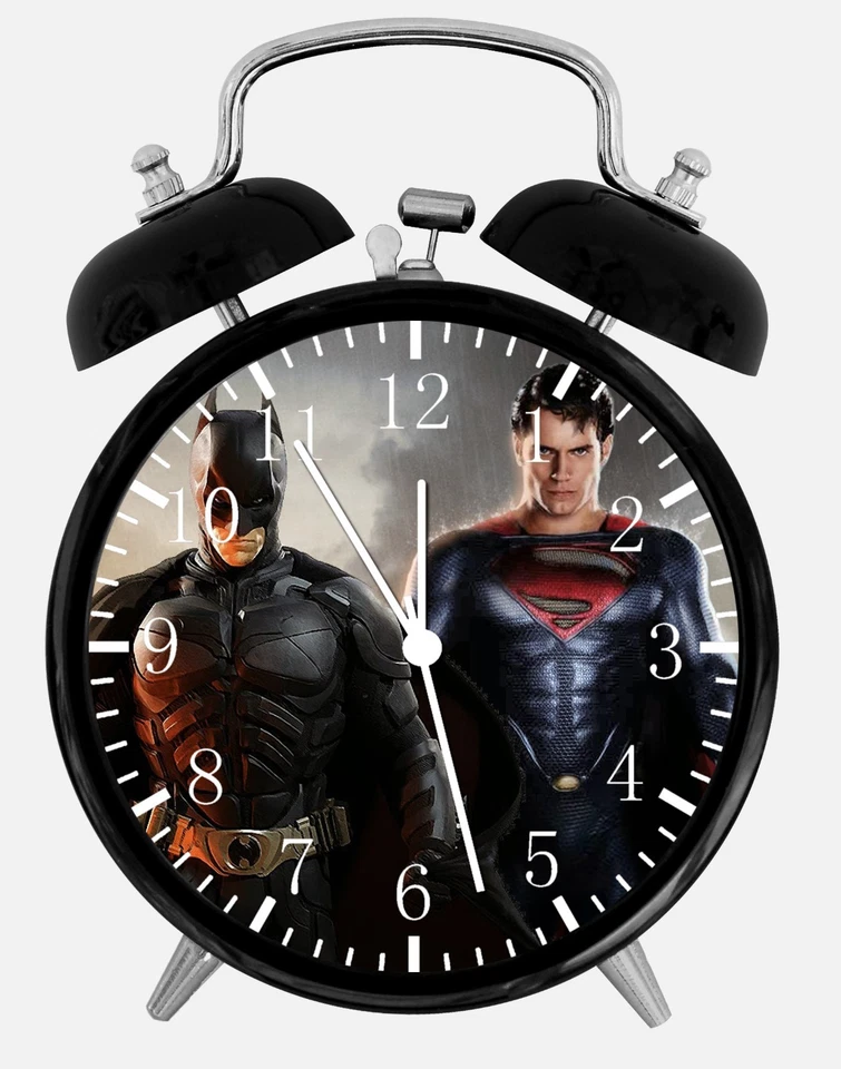 Reloj Despertador Escritorio Superman V Batman 3.75" Habitación Oficina Decoración E46 Un Bonito Regalo Foto 1 de 1