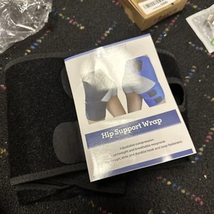 NEU! Schwarze ROXOFIT Leistenstütze verstellbare Kompression breite Klettverschlüsse - Bild 1 von 4