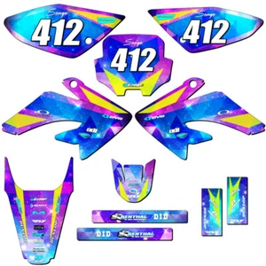 2004-2010 CRF 80 SPACE KADET Galaxy Senge Graphics Kit Compatible with Honda - Picture 1 of 10