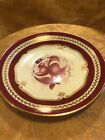 Spode Copeland Tiffany And Co R8892 Red Floral Saucer   1890S Gorgeous Antique