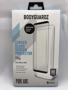 BodyGuardz - Pure Arc Curved Glass Screen Protector Samsung Galaxy Note 9 - Picture 1 of 2