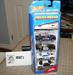 👓Hot Wheels 1998🚨POLICE SQUAD Gift 5-PACK⭐UltraLite Variation Card #18838 - Picture 1 of 10