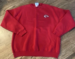 Suéter de Colección KC Chiefs Años 90 Cuello Redondo Lee Sport NFL Rojo Logo Talla L 🔥 - Imagen 1 de 10